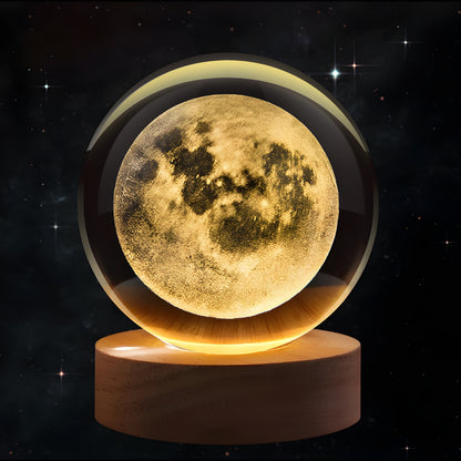 Lumora | Lámpara Lunar de Cristal