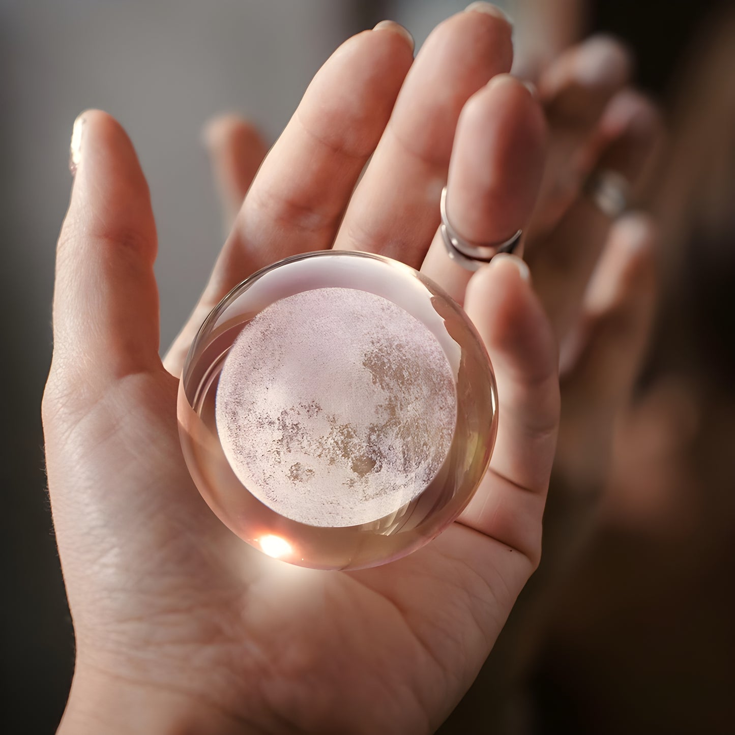 Lumora | Lámpara Lunar de Cristal